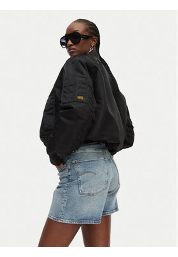 G-Star RAW - G-Star Raw Szorty jeansowe Clean Edge D28386-E205 Niebieski jasny Regular Fit. Kolor: niebieski. Materiał: bawełna