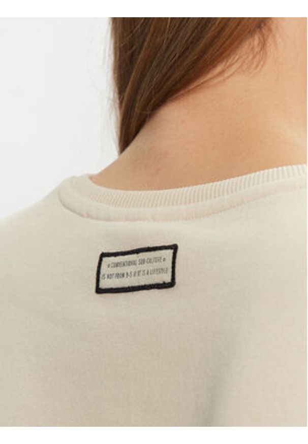 only - ONLY Bluza Toddy 15337200 Beżowy Oversize. Kolor: beżowy. Materiał: bawełna