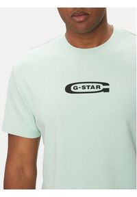 G-Star RAW - G-Star Raw T-Shirt Old Skool D25967-C812 Zielony Regular Fit. Kolor: zielony. Materiał: bawełna #4