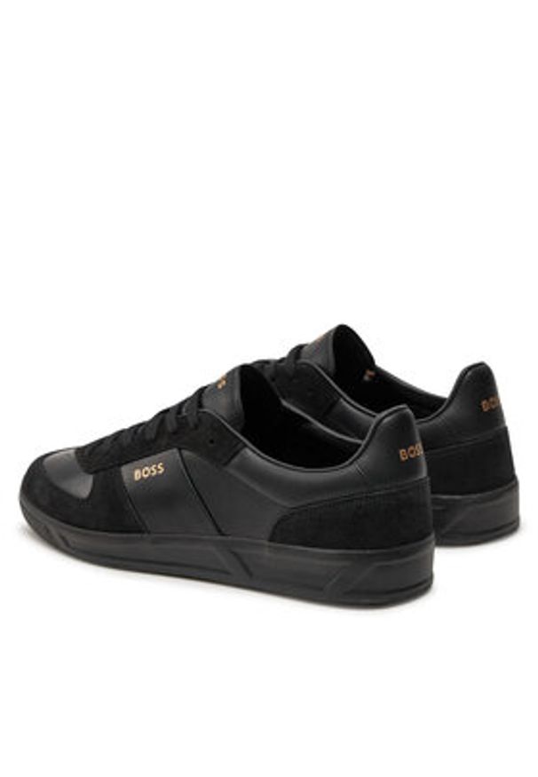BOSS - Boss Sneakersy Brandon Tenn sdvlt 50522850 Czarny. Kolor: czarny. Materiał: skóra