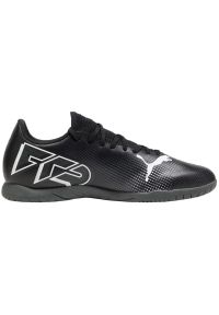 Buty piłkarskie Puma Future 7 Play It M 107727 02 czarne. Kolor: czarny. Materiał: guma, syntetyk, dzianina, skóra. Szerokość cholewki: normalna. Sport: piłka nożna