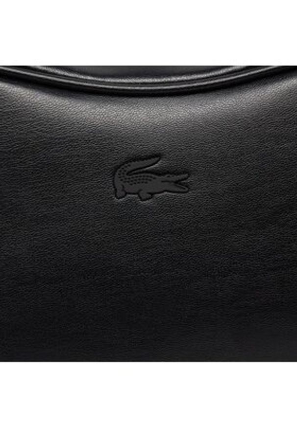 Lacoste Torebka Xs Top Handle Bag NF4467FO Czarny. Kolor: czarny. Materiał: skórzane
