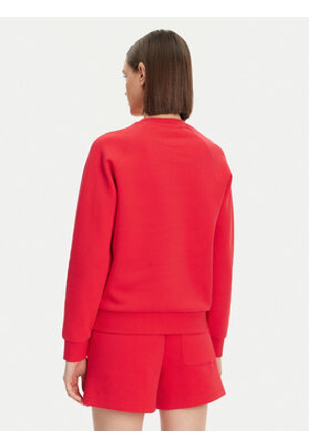 Lacoste Bluza SF8347 Czerwony Regular Fit. Kolor: czerwony. Materiał: syntetyk