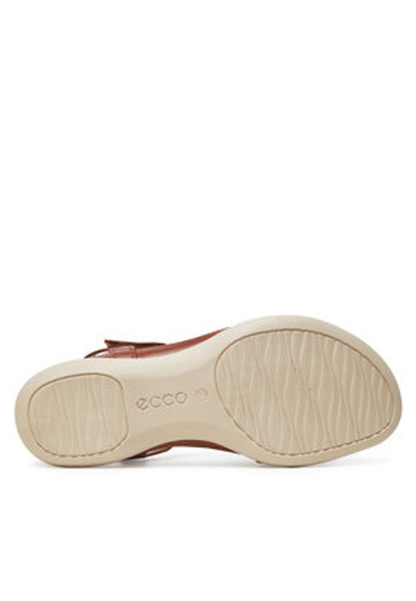 ecco - ECCO Sandały Flash 24087360871 Brązowy. Kolor: brązowy. Materiał: skóra