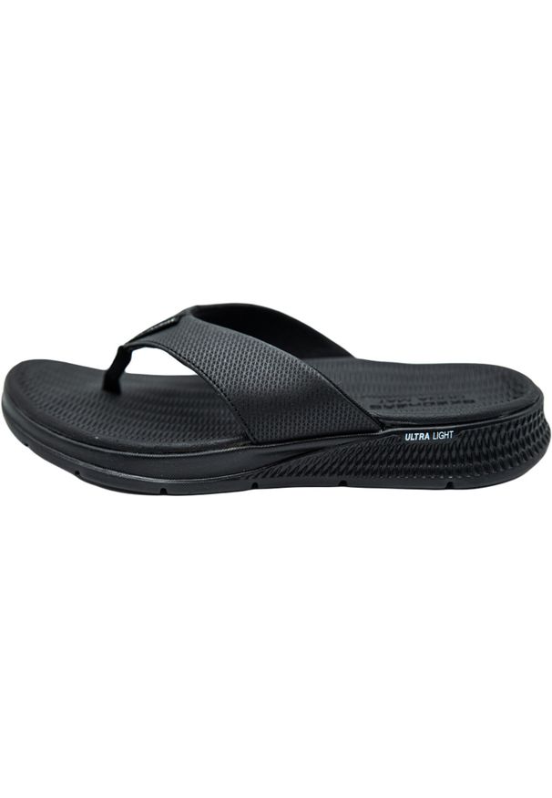 skechers - Japonki męskie Skechers Go Consistent. Okazja: na plażę. Kolor: czarny. Sezon: lato