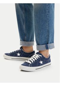 Converse Sneakersy One Star 95 A15097C Granatowy. Kolor: niebieski. Materiał: skóra, zamsz #4
