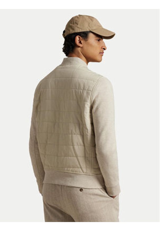 Polo Ralph Lauren Kurtka bomber 710900848004 Beżowy Regular Fit. Typ kołnierza: polo. Kolor: beżowy. Materiał: bawełna, syntetyk