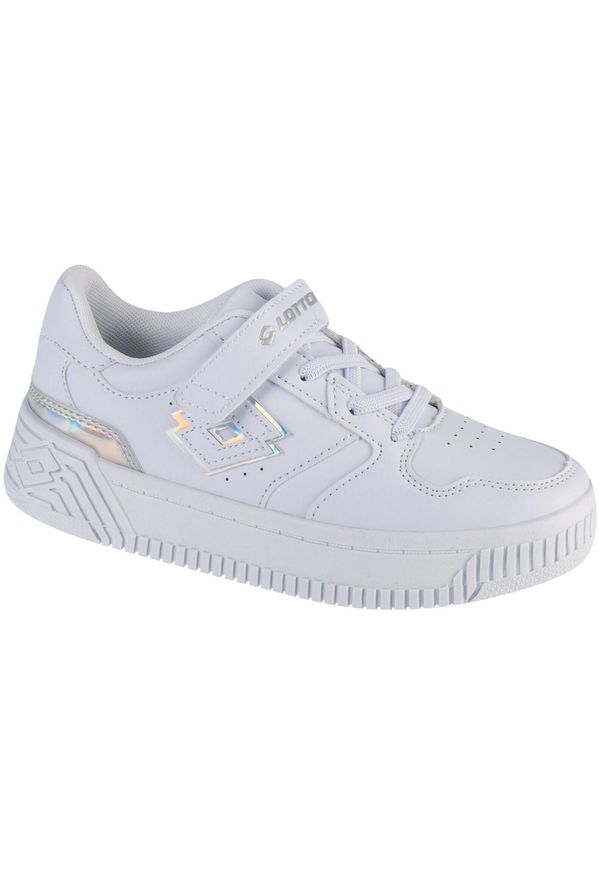 LOTTO - Buty sportowe Sneakersy dziewczęce, Scopi GC K. Kolor: biały, wielokolorowy, szary. Sport: turystyka piesza