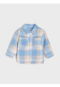 Sinsay - Kurtka koszulowa w kratę - kremowy. Kolor: kremowy #1