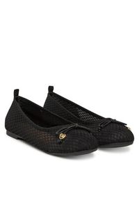Love Moschino - LOVE MOSCHINO Baleriny JA11051G0MIQ0000 Czarny. Kolor: czarny. Materiał: materiał #3