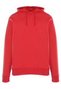 Born2be - Czerwona Bluza Notanthus. Okazja: na co dzień. Typ kołnierza: kaptur. Kolor: czerwony. Materiał: polar, dzianina. Wzór: jednolity. Styl: casual #5