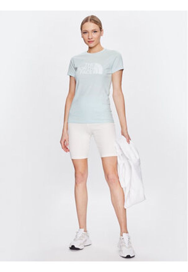 The North Face T-Shirt Easy NF0A4T1Q Niebieski Regular Fit. Kolor: niebieski. Materiał: bawełna