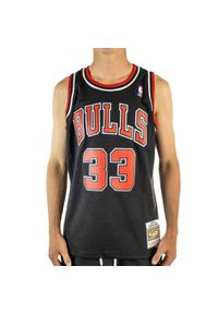 Koszulka męska do koszykówki Mitchell & Ness Chicago Bulls NBA 97 Pippen czarny. Kolor: czarny. Sport: koszykówka #1