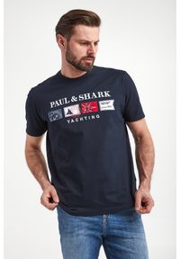 PAUL & SHARK - T-shirt męski PAUL&SHARK. Materiał: bawełna. Wzór: haft, aplikacja #1