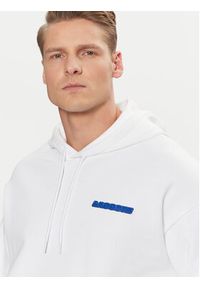 Lacoste Bluza SH6533 Biały Loose Fit. Kolor: biały. Materiał: bawełna #3