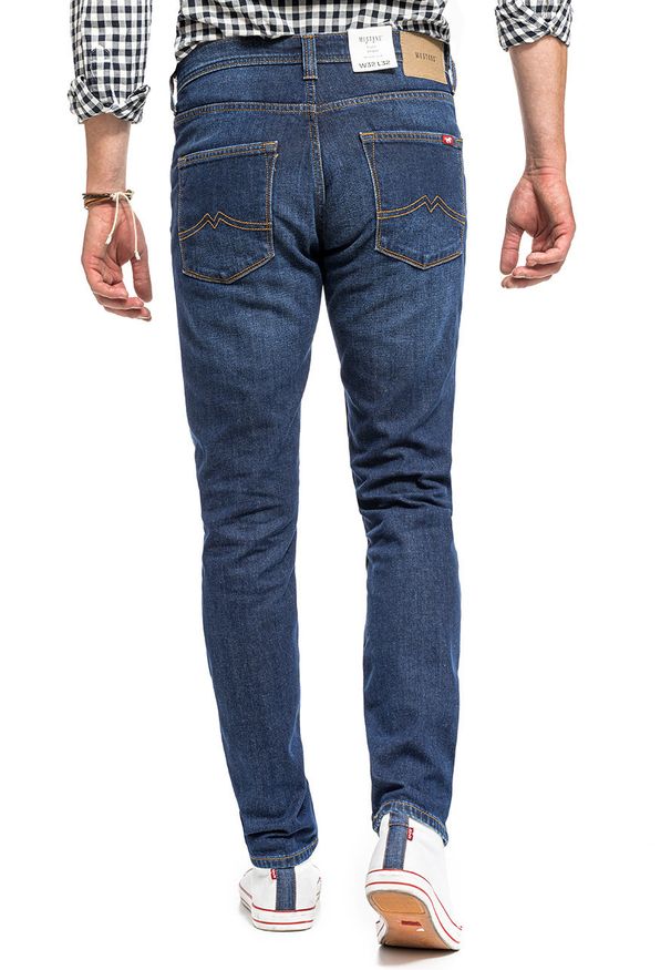 Mustang - MUSTANG VEGAS MĘSKIE SPODNIE JEANSOWE DENIM BLUE 1014039 5000 982. Okazja: na co dzień, na randkę, na spotkanie biznesowe. Stan: obniżony. Sezon: lato, wiosna. Styl: casual, sportowy, elegancki, biznesowy, klasyczny