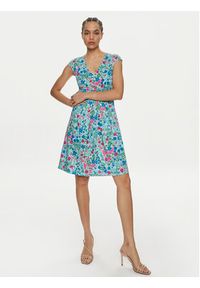 Weekend Max Mara Sukienka codzienna Vicino 2415621042 Kolorowy Regular Fit. Okazja: na co dzień. Materiał: bawełna. Wzór: kolorowy. Typ sukienki: proste. Styl: casual #4