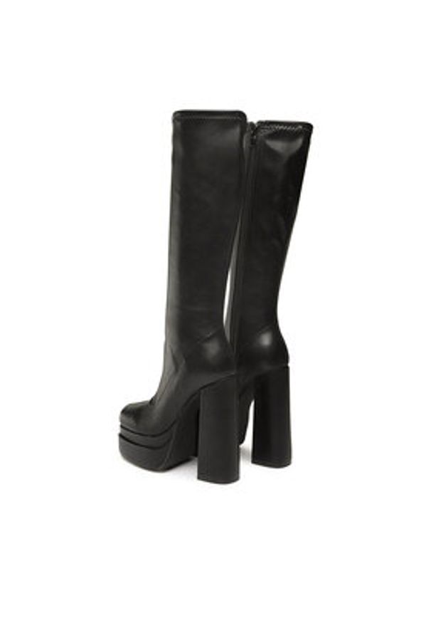 Jenny Fairy Kozaki HY1595-B3 Czarny. Kolor: czarny. Materiał: skóra