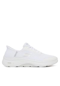 skechers - Skechers Sneakersy Go Walk Arch Fit 2.0 125319/WHT Biały. Kolor: biały. Materiał: materiał