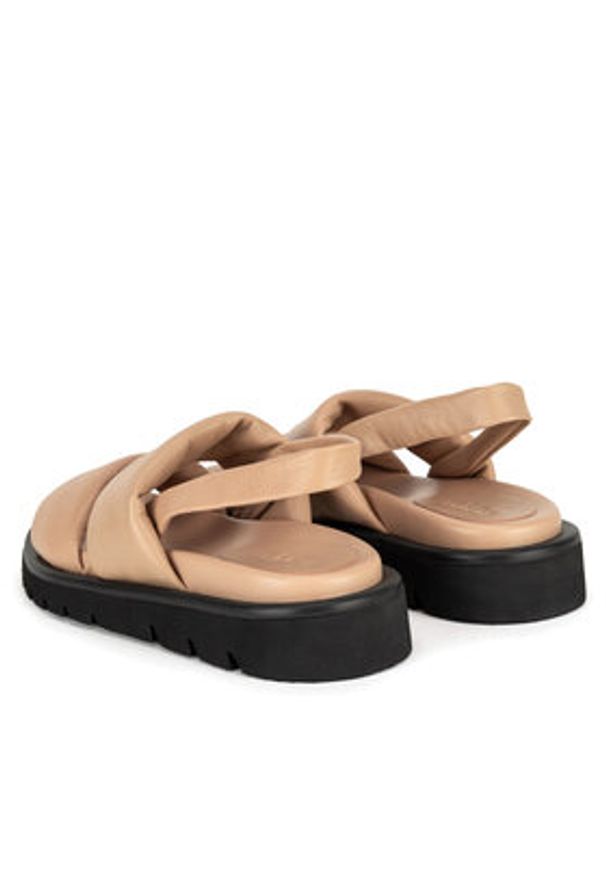 Badura Sandały PEONY-V175-16-2 Beżowy. Kolor: beżowy. Materiał: skóra