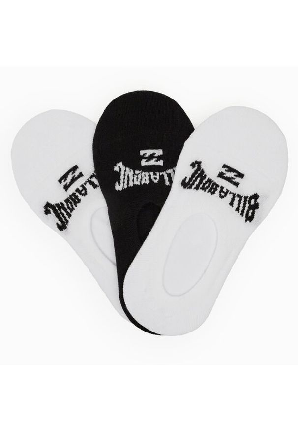Billabong Zestaw 3 par stopek unisex AS_BILLABONG_06S_SS25 (3-PACK) Czarny. Kolor: czarny. Materiał: materiał, bawełna