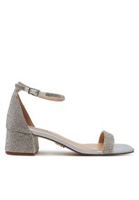 Steve Madden Sandały Gena-R SM11003580 Srebrny. Kolor: srebrny. Materiał: materiał