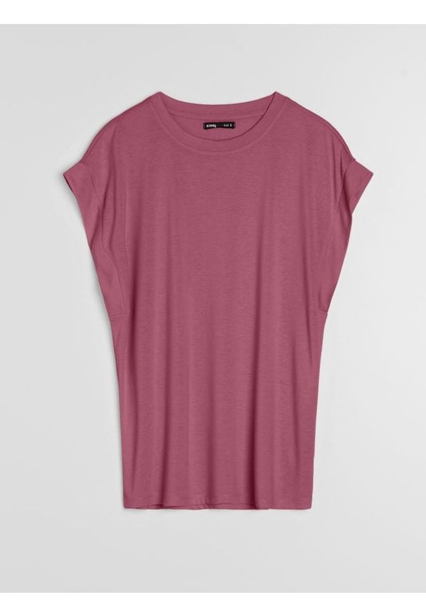 Sinsay - Koszulka na ramiączkach z domieszką wiskozy - Inny. Materiał: wiskoza. Długość rękawa: na ramiączkach