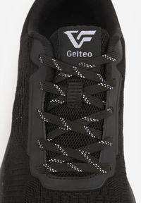 Born2be - Czarne Buty Sportowe Sneakersy na Tłoczonej Podeszwie z Napisem Hesehe. Okazja: na co dzień. Kolor: czarny. Materiał: jeans. Wzór: napisy #5