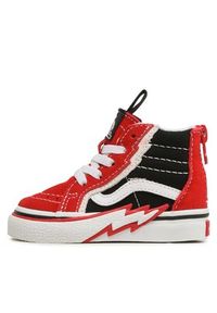Vans Tenisówki Sk8-Hi Zip Bolt VN000BVKREB1 Czerwony. Kolor: czerwony. Materiał: materiał #6