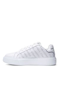 Sneakersy damskie białe Karl Lagerfeld Maxi Kup. Okazja: do pracy, na spacer, na co dzień. Kolor: biały. Sport: turystyka piesza #5