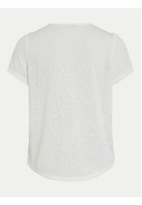 Vila T-Shirt Amer 14093441 Biały Regular Fit. Kolor: biały. Materiał: wiskoza, syntetyk #5