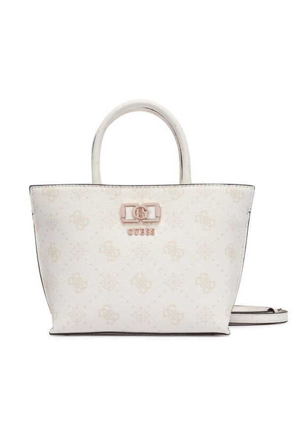 Guess Torebka Emelie Logo Mini HWGP99 28750 Écru. Kolor: kremowy. Materiał: skórzane