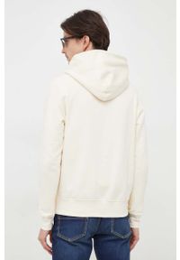 TOMMY HILFIGER - Tommy Hilfiger bluza męska kolor beżowy z kapturem gładka. Typ kołnierza: kaptur. Kolor: beżowy. Wzór: gładki #5