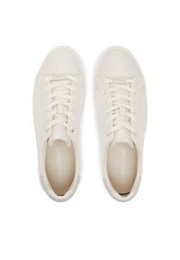 Calvin Klein Sneakersy Vulc Lace Up - Jacq HW0HW02412 Écru. Materiał: materiał #3