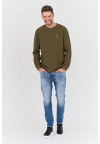Tommy Jeans - TOMMY JEANS Oliwkowy męski sweter, Rozmiar M. Kolor: zielony #4