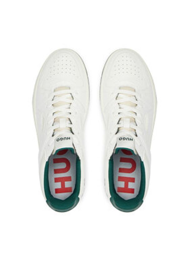 Hugo - HUGO Sneakersy Hadrian Tenn 50529896 Biały. Kolor: biały. Materiał: skóra