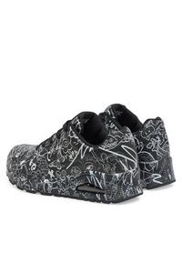 skechers - Skechers Sneakersy Street Uno - Process Sketch 177972/BKW Czarny. Kolor: czarny. Materiał: skóra #5