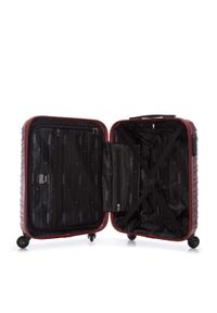 Wittchen - Mała walizka z zawieszką bordowa. Kolor: czerwony. Materiał: guma #6