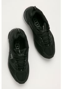 Kappa buty kolor czarny na platformie. Nosek buta: okrągły. Zapięcie: sznurówki. Kolor: czarny. Materiał: guma. Obcas: na platformie #2