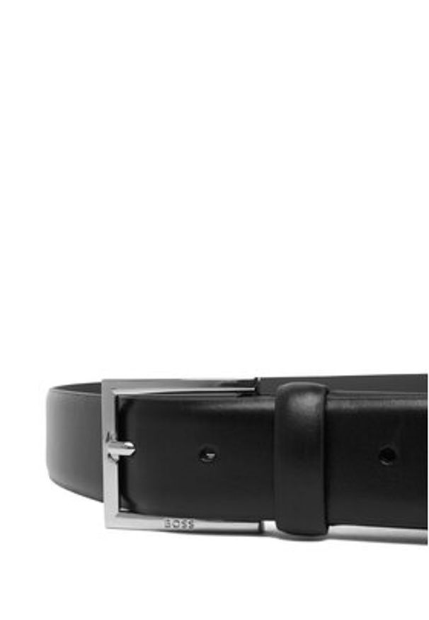 BOSS Pasek Męski 50522768 Czarny. Kolor: czarny. Materiał: skóra