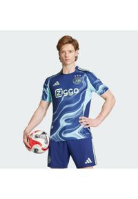 Adidas - Koszulka Ajax Amsterdam 25/26 Away. Kolor: niebieski. Sport: piłka nożna