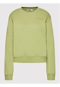 NA-KD Bluza Logo Basic 1044-000155-4083-003 Zielony Regular Fit. Kolor: zielony. Materiał: bawełna #4