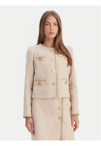 Luisa Spagnoli Marynarka Vasari 542790 Beżowy Regular Fit. Kolor: beżowy. Materiał: bawełna #1