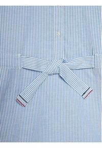 TOMMY HILFIGER - Tommy Hilfiger Sukienka koszulowa Ithaca Stripe Shirt Dress KG0KG07699 Niebieski Regular Fit. Kolor: niebieski. Materiał: bawełna. Typ sukienki: koszulowe