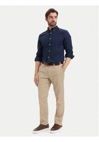TOMMY HILFIGER - Tommy Hilfiger Chinosy Denton MW0MW43151 Beżowy Regular Fit. Kolor: beżowy. Materiał: bawełna #2