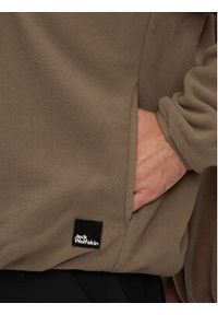 Jack Wolfskin Polar Bockenheim Fleece 1711091 Brązowy Oversize. Kolor: brązowy. Materiał: syntetyk