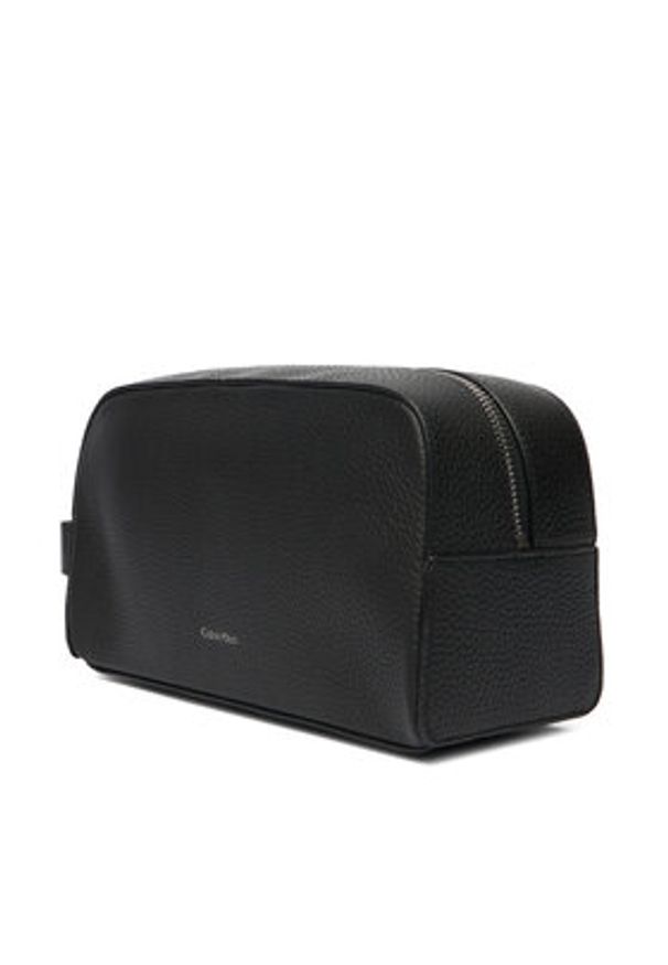 Calvin Klein Kosmetyczka Foil Emboss Dopp Kit LV04D1031G Czarny. Kolor: czarny. Materiał: skóra