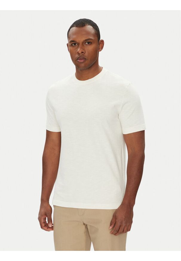 United Colors of Benetton - United Colors Of Benetton T-Shirt 36JGU105U Beżowy Relaxed Fit. Kolor: beżowy. Materiał: bawełna