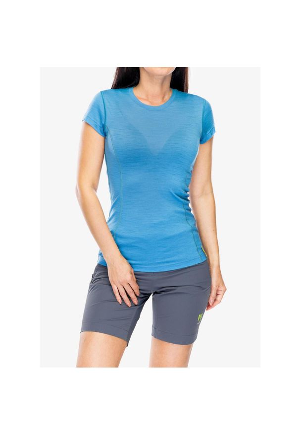 SENSOR - Koszulka merino damska termoaktywna Sensor Merino Active Tee S/S. Kolor: niebieski