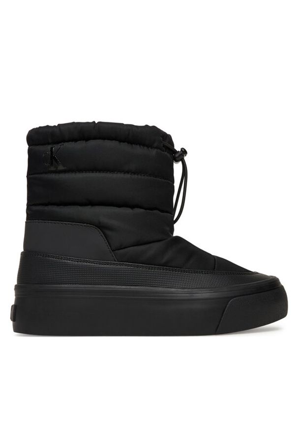 Calvin Klein Sneakersy Vulc Flatf Snowboot Nylon Mix Mg YW0YW01977 Czarny. Kolor: czarny. Materiał: materiał
